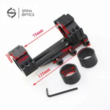 Охота 25,4 мм 30 мм двойное кольцо консольные тяжелых прицела планка пикаттини Rail Hunting caza специально для охотничьих винтовок airsoft пистолетного