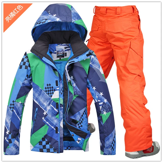 Best price at $146 Cheap Gsou Snow Snowboard Jacket And Pants Men Snowboarding Suits Ski Suit Female Winter Sport Suit Ladies Waterproof YKK Zipper