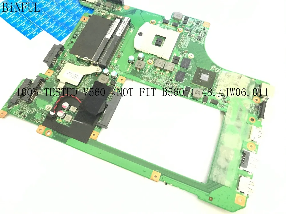 BiNFUL STOCK протестированный 10203 1 LA56 MB 48.4JW01. 011 MOTHEBOARD для ноутбука LENOVO V560 материнская