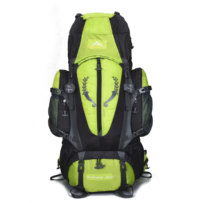 85L сумка для отдыха на природе, походный рюкзак, большая нейлоновая каркасная сумка, водонепроницаемая Мужская спортивная сумка, рюкзаки для альпинизма, путешествий, большой емкости - Цвет: Green