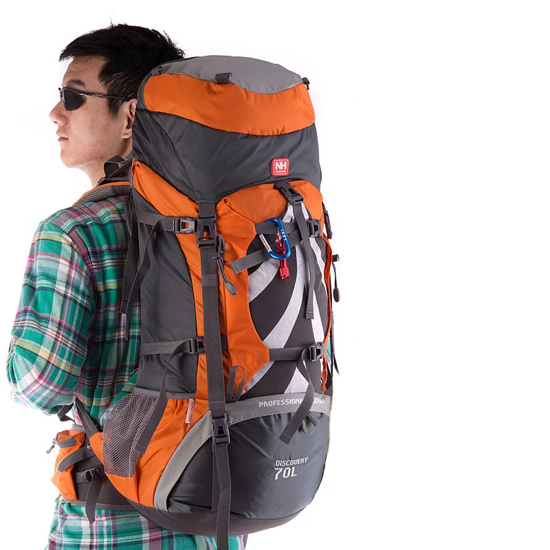 NatureHike Профессиональный Горный рюкзак большой емкости 70L открытый альпинистский мешок с мягкой системой поддержки NH70B070-B