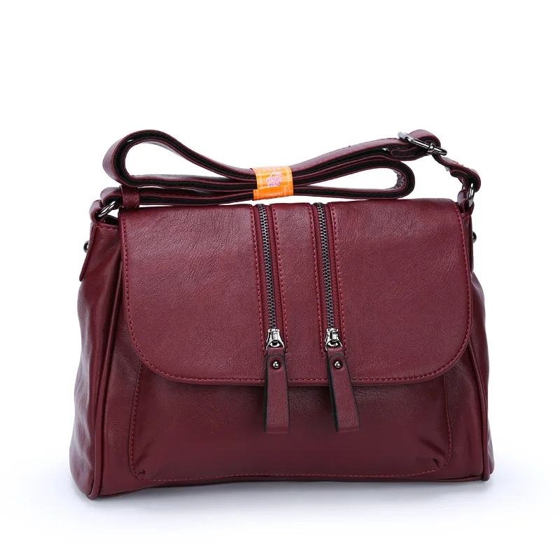 

Chu JJ Women's Genuine Leather Handbags All-match Shoulder CrossBody Bags Fashion Sheepskin Messenger Bag Ladies Women Bags