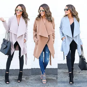 

Women Warm Fashion Hooded Long Coat Jacket Windbreaker Parka Outwear