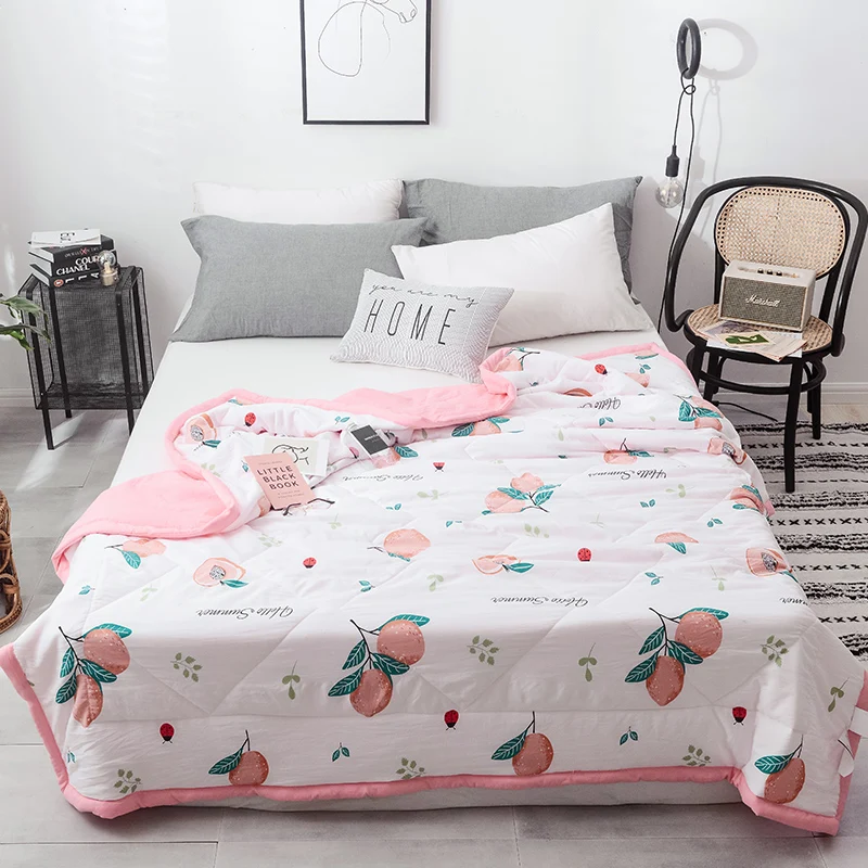 Fashion Strawberry Pineapple Bed Quilt Comforter Washable Quilted