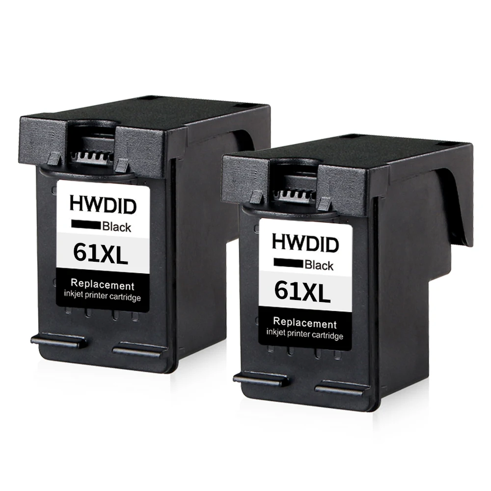 2pcs 61XL BLACK Ink Cartridge for HP 61 XL cartridge use for HP dj 1000 1010