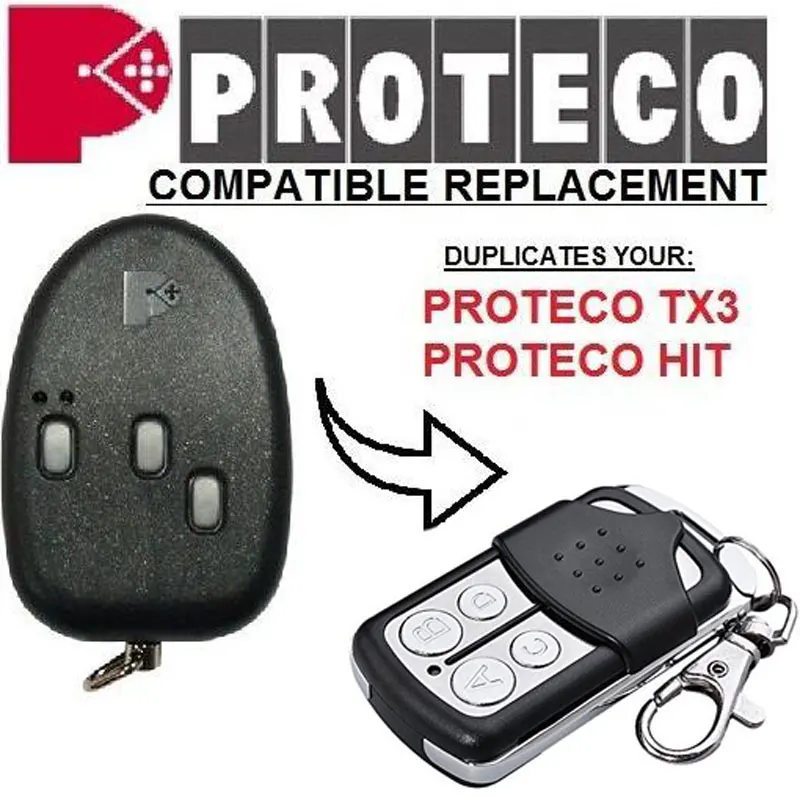 

PROTECO TX3,HIT universal fixed code transmitter clone