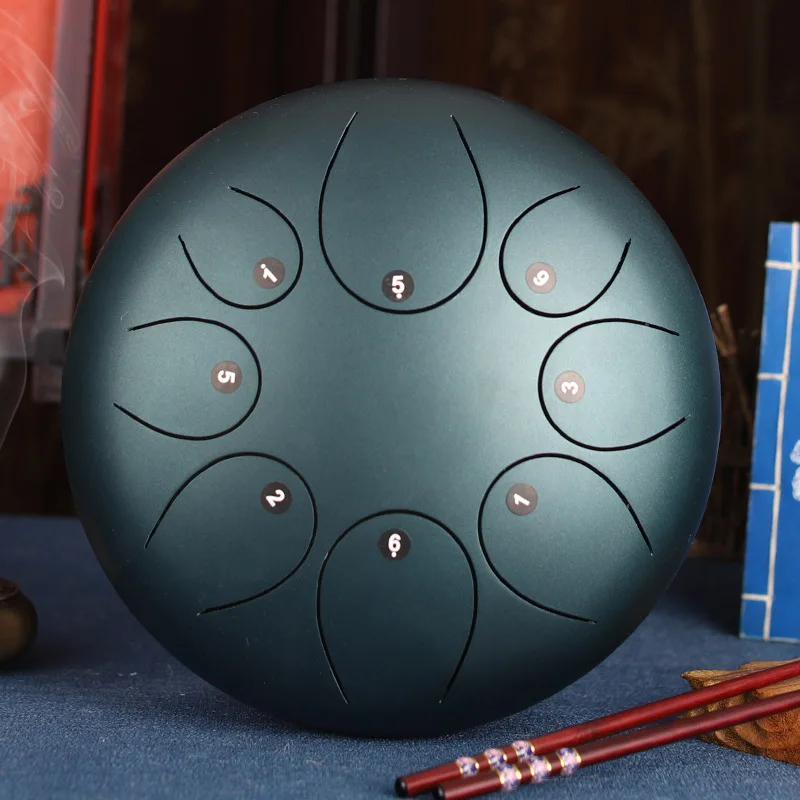 1" Сталь язык барабан handpans handpan бак, 8 заметки, подушки сумка+ 2 молотки