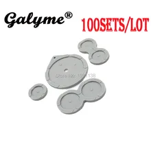 100 компл./лот Высококачественная игра для мальчиков Токопроводящая Резина клавиатура сменные кнопки для GameBoyGB Advance SP для игровой консоли GBASP