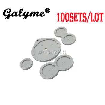 

100 Sets/lot High Quality Boy Game Conductive Rubber Key Pad Replacement Buttons For GameBoyGB Advance SP for GBASP Game Console