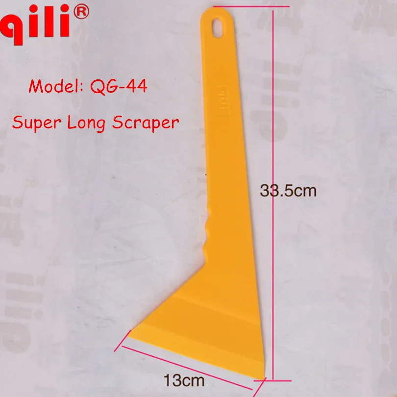 Wholesale!! Scraper Qili QG-44 Extra Long Handle Oblique mouth Scraper Car vinyl Film wrapping Snow Removal window Glass shovels 2
