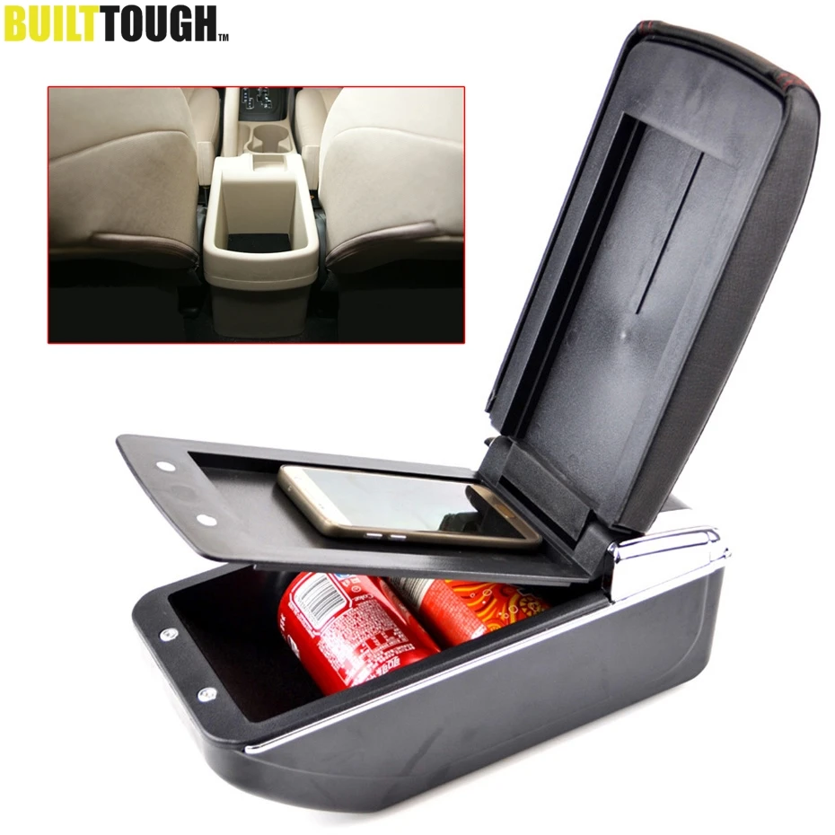 

For Hyundai Elantra Touring i30 FD i30cw Dual Layer 2007-2011 Armrest Arm Rest Center Console Storage Box Leather 2008 2009 2010