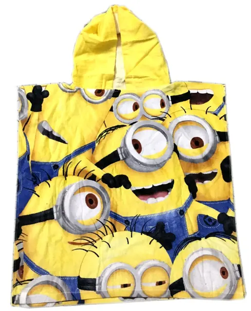 120*60 Minions Cartoon cape Towels Despicable Me 3 hooded little guy