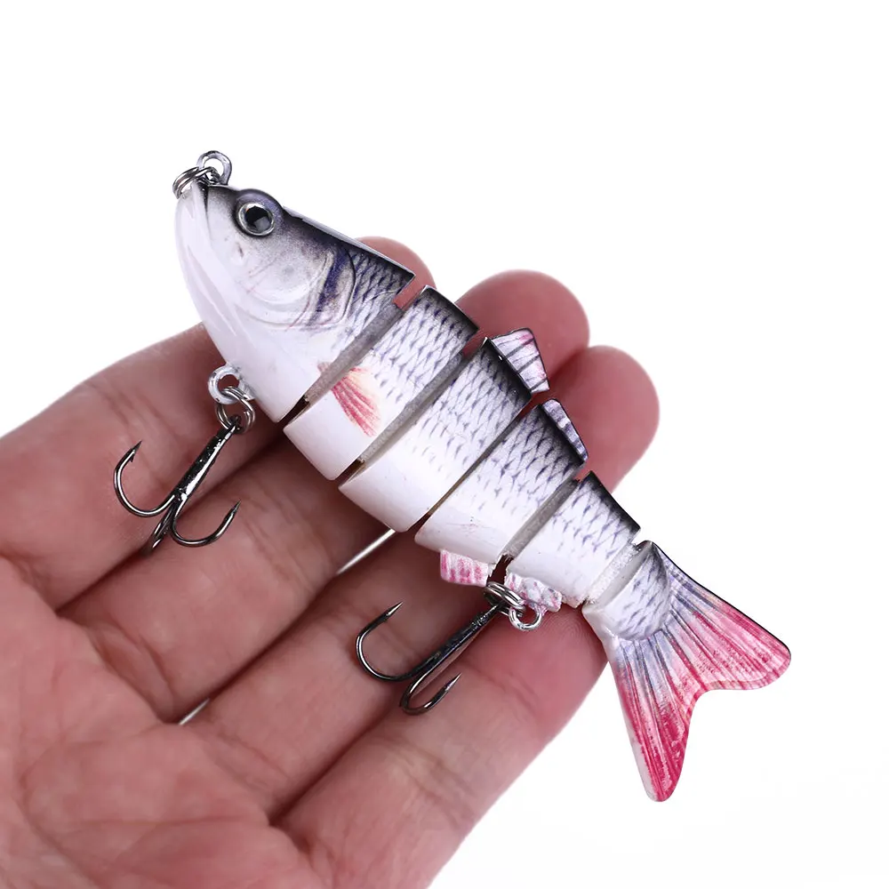 1 قطعة Swimbait الصيد السحر 12 ألوان الاصطناعي الطعم 10 سنتيمتر 18g صوتها الطعم Crankbait الصلب Wobblers الصيد معالجة 6 قطاعات
