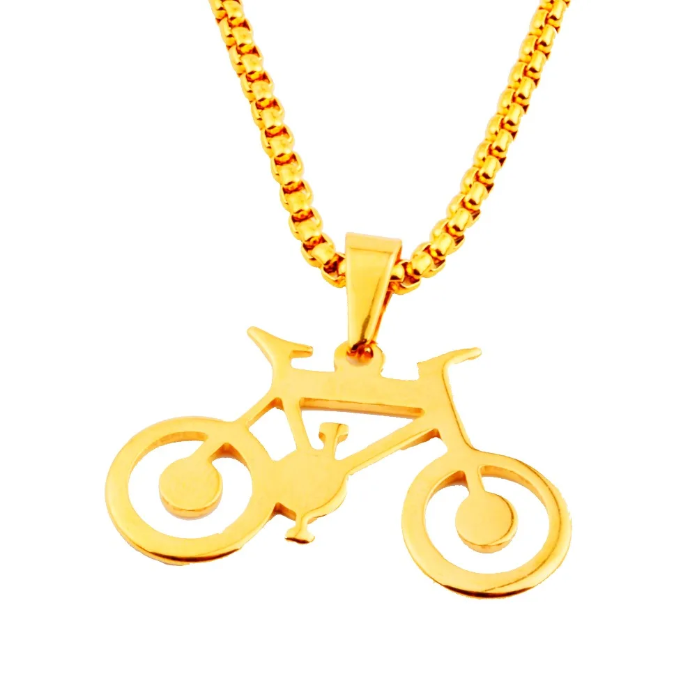 

New Arrival Unisex stainless steel bicycle necklace bike pendant necklace,CAGF0001