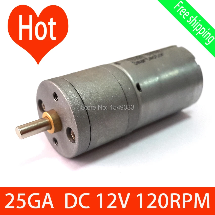 DC 12/ V 120rpm R/éducteur de vitesse /électrique /à Couple /élev/é Gear Box Moteur