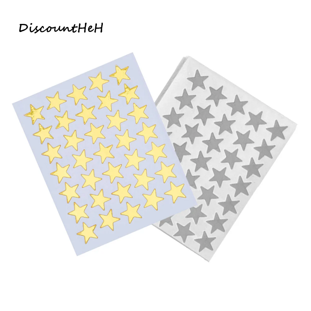 

10pcs/pack Mini Lovely Star Sticker Teacher Label Reward for Children Kid Students Gift Gold Color Stationery