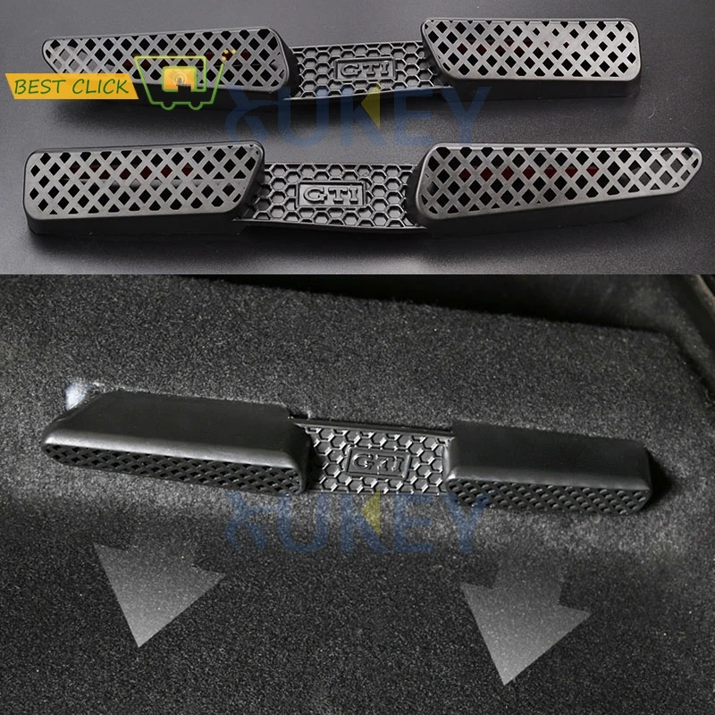 

For VW Golf 5 MK5 Plus R32 Rabbit GTI EOS Beetle A5 Maggiolino Seat Footwell Heater Ducts Rear Air Vents Cover AC Outlet Grille