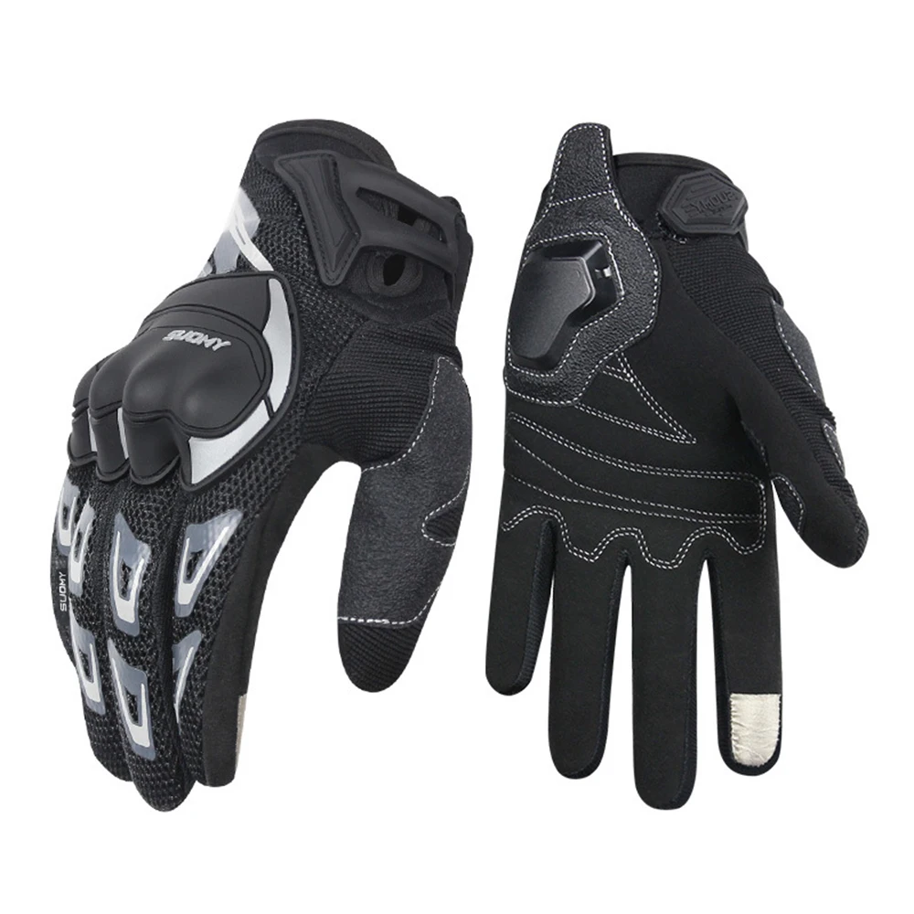 SUOMY мужские водонепроницаемые перчатки для езды на мотоцикле мото-перчатки ветрозащитные Guantes сенсорный экран гоночные перчатки для езды на мотоцикле для зимы - Цвет: SU-11 Black
