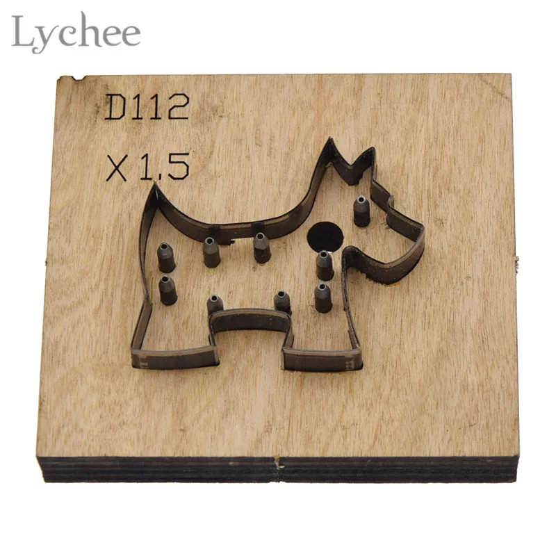 

Lychee 10 Styles Leathercraft Punching Tool DIY Handmade Flower Template Knife Punch Tool Laser Cutting Tool