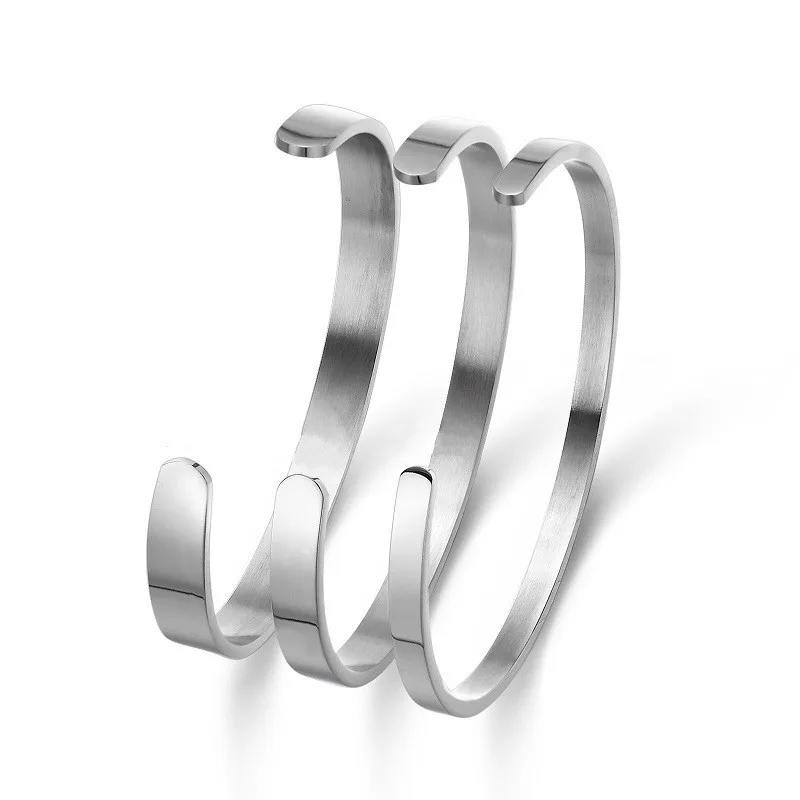 

Custom Name Positive Inspirational Bracelet Personalized Jewelry Initial Engraved Name Custom Bracelet & Bangle for woman