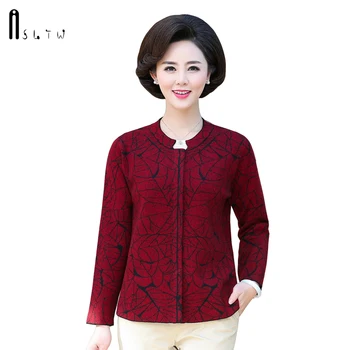

ASLTW Women's Sweater New Autumn Casual Jumper Long Sleeve Cardigan Women Plus Size Covered Button Outwear Knitted Jacket