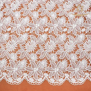 

5 yard.lot Refining White color lace water soluble embroidery cotton lace DIY lace fabric clothing accessories