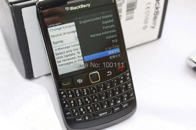 Разблокированный Blackberry Bold 9780 мобильный телефон Восстановленное QWERTY клавиатура 5MP gps MP3 WI-FI GSM/WCDMA/