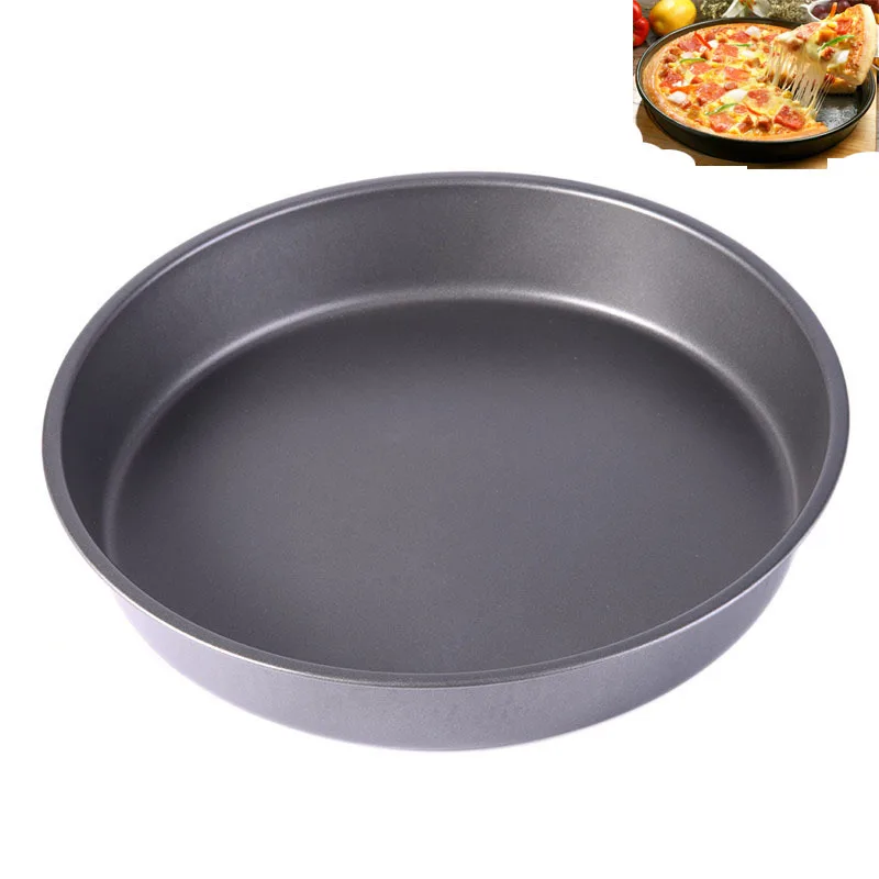 

9 Inch Non Stick Pizza Pan Stones Carbon Steel Baking Dish Tray Mold Microwave Oven Cake Mould Baking Tools