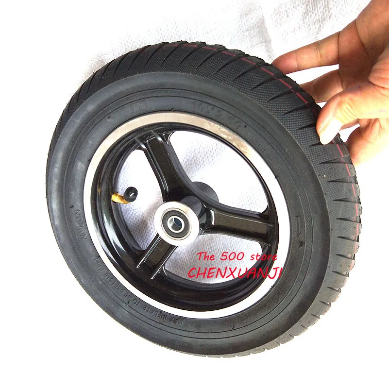 

Good quality 10X2.50 10 Inch Motorcycle Electric Scooter Wheel Rim With Tubeless Tire Tyre