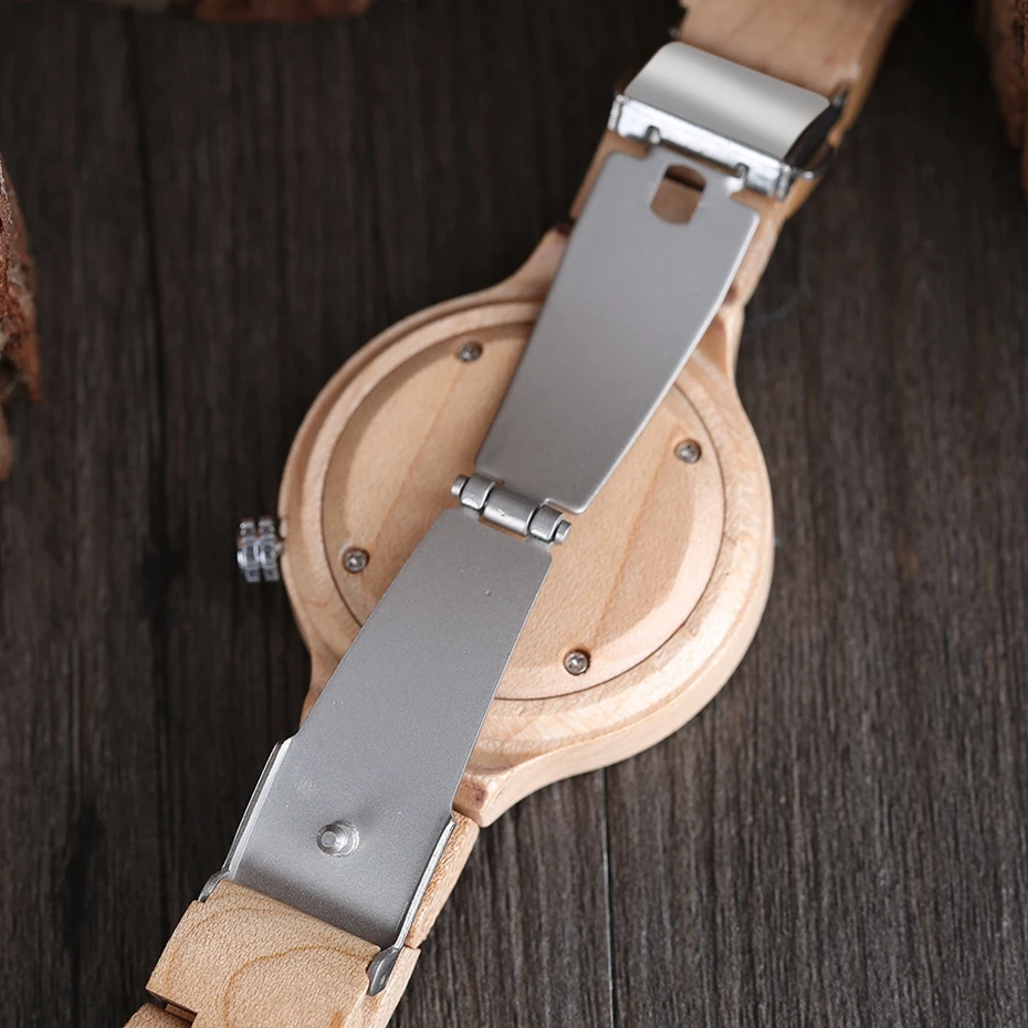 Women's Watches Top Brand Luxury Casual Quartz Wooden Watch 100% Natural Wood Full Bamboo Bangle Wristwatch relogio de Madeira 2017 Women Christmas Gifts (12)
