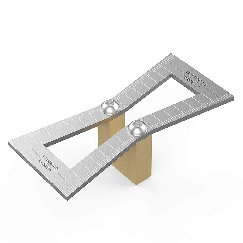 

Useful Dovetail Marker Hand Cut Wood Joints Gauge Dovetail Guide Tool with Scale Dovetail Template Size 1: 5-1: 6 and 1: 7-1: 8
