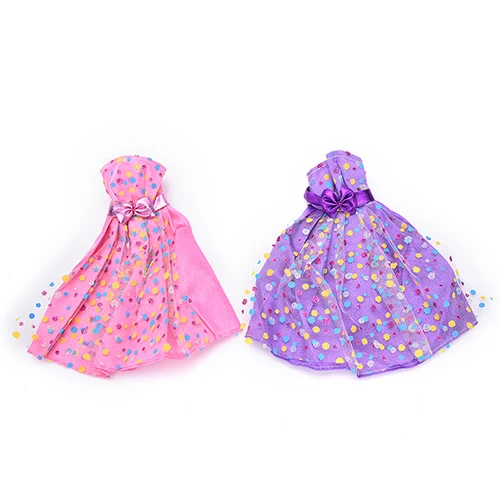 

Handmade Party Doll's Dress Clothes Gown Princess Wedding Clothes For Doll Gift Baby Toys New Arrive 2019