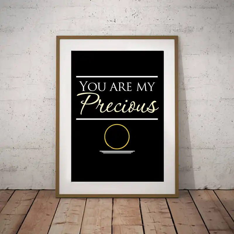 El Senor De Los Anillos Poster Lienzo Arte Impresion Usted Es Mi