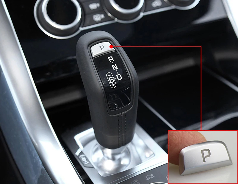 Стайлинг для Landrover Range Rover Sport- ABS пластик головка переключения передач P Кнопка нажимная крышка отделка 3D наклейка автомобильный аксессуар