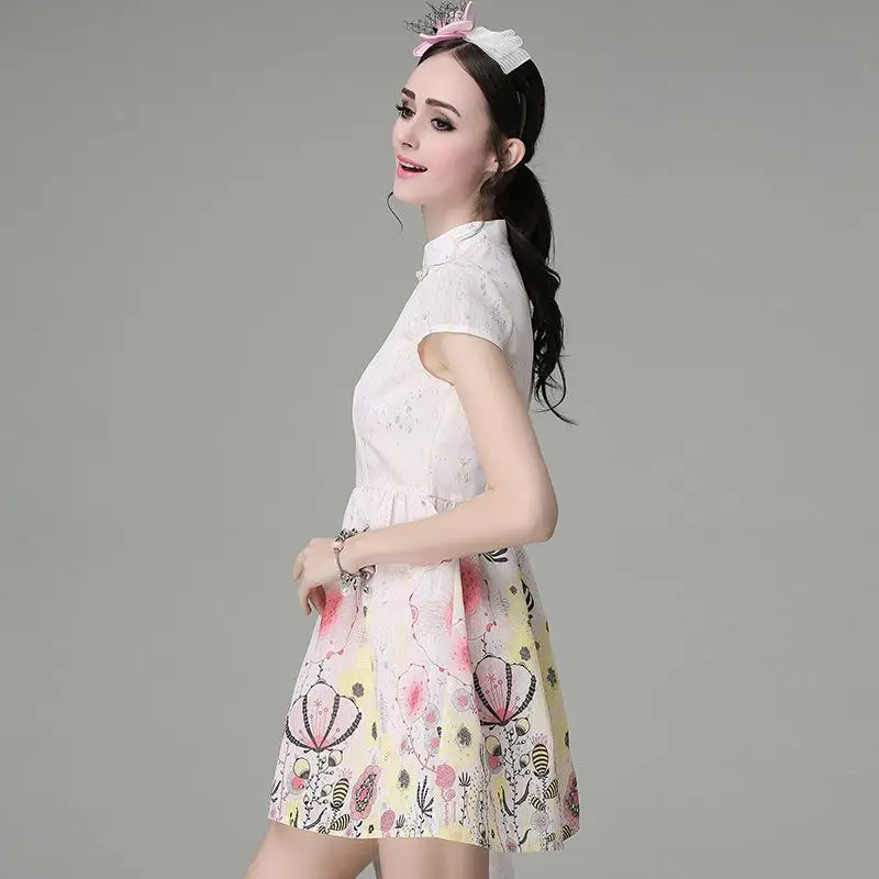 Robe Douce Gratuite Robes Nouveau 1 Eugen Cheongsam 2017 Marque Nfive Style Fil Livraison D'été nN8ymwv0OP