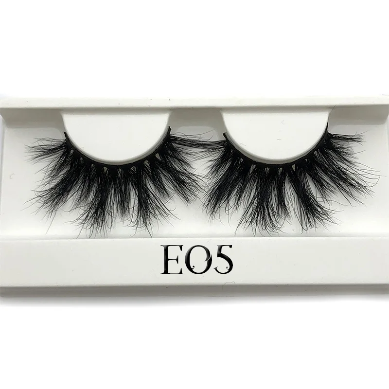 Mikiwi 25mm False Eyelashes Wholesale Thick Strip 25mm 3D Mink Lashes Custom Packaging Label Makeup Dramatic Long Mink Lashes 4