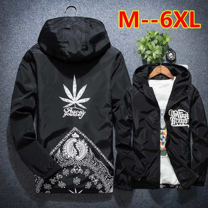 Japan Style Spring Jacket Men Fashion Pattern Print Mens