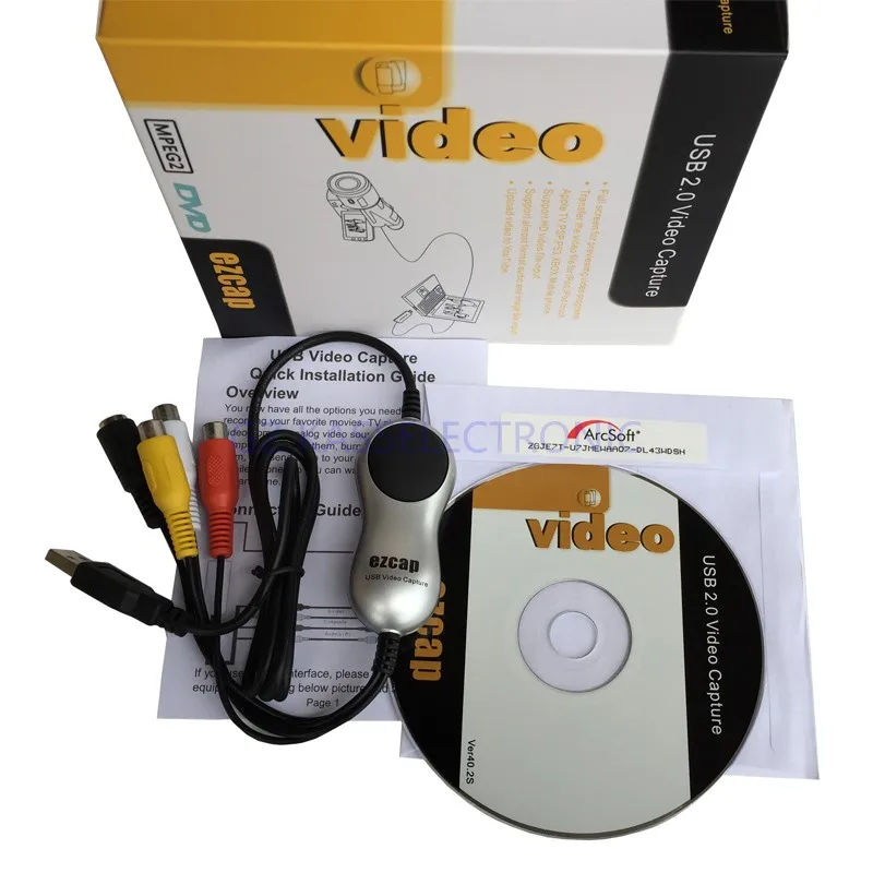Новинка VHS к DVD Converter адаптер, преобразование аналогового аудио-видео в цифровой формат ПК