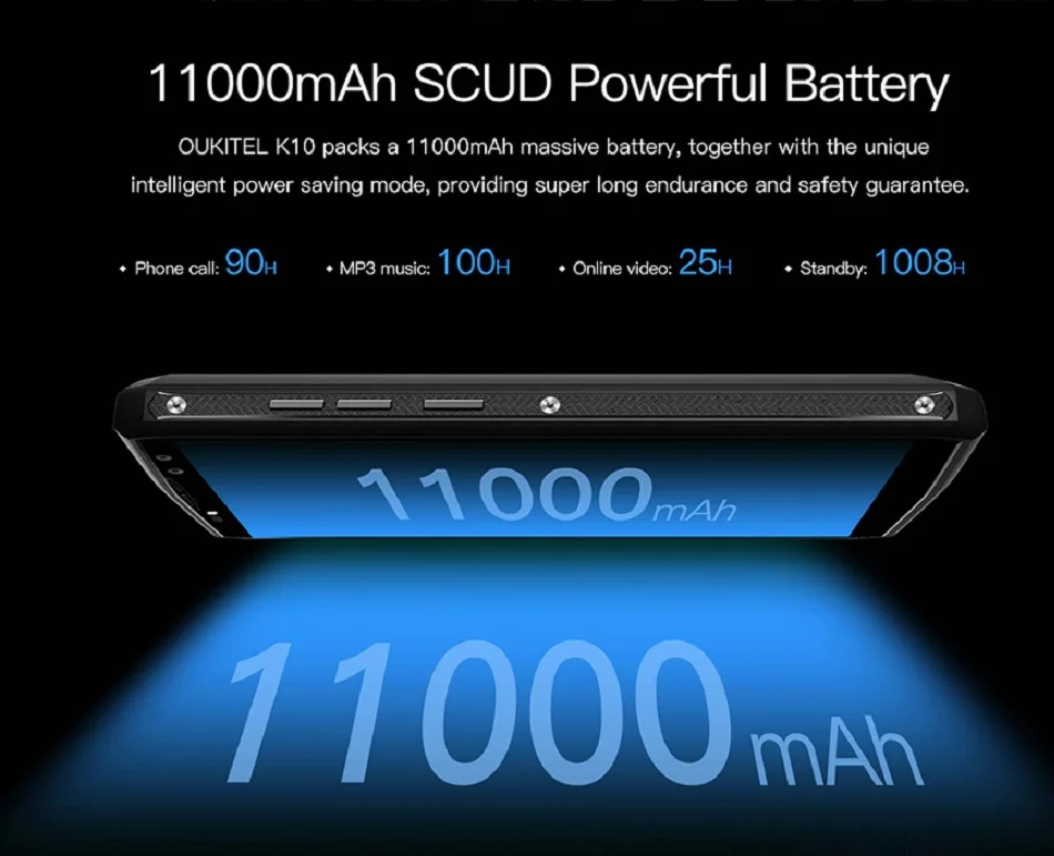 OUKITEL K10 4G Smartphone NFC 11000mAh Quick Charge 4-camera 6.0 inch 18:9 Android 7.0 Octa Core 6GB RAM 64GB ROM Mobile Phone OUKITEL K10 4G Smartphone NFC 11000mAh Quick Charge 4-camera 6.0 inch 18:9 Android 7.0 Octa Core 6GB RAM 64GB ROM Mobile Phone