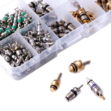 134Pcs R134A A/C Car Auto Air Conditioning Valve Core Car Tire Assortment Hot Drop Shipping Support