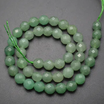

Faceted Natural Green Aventurine Jade Stone Round Loose Beads 4mm 6mm 8mm 10mm