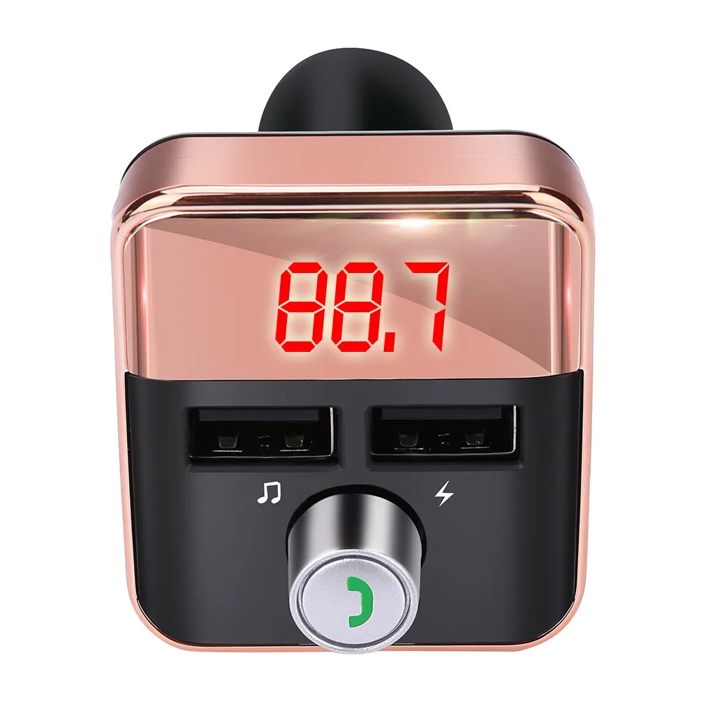 Bluetooth автомобильный fm-передатчик беспроводной радио адаптер USB зарядное устройство MP3-плеер громкой связи автомобильный комплект Bluetooth автомобильные аксессуары Прямая поставка