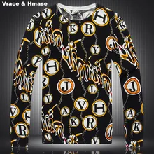 Европейский и американский стиль индивидуальный буквенный узор бутик свитер осень и зима модный качественный свитер мужской m-xxxl