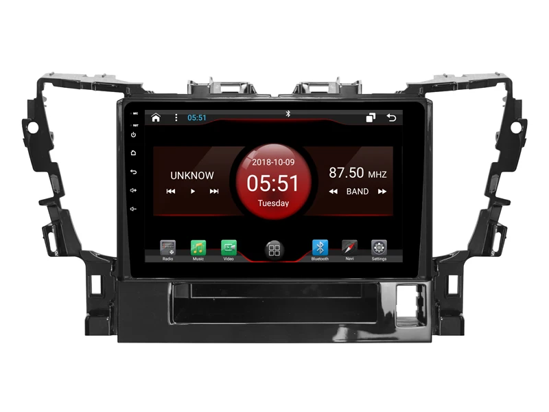 Discount DSP android 8.1 gps navigation for TOYOTA ALPHARD 2015 Navirider car multimedia player stereo radio tape recorder headunit 1