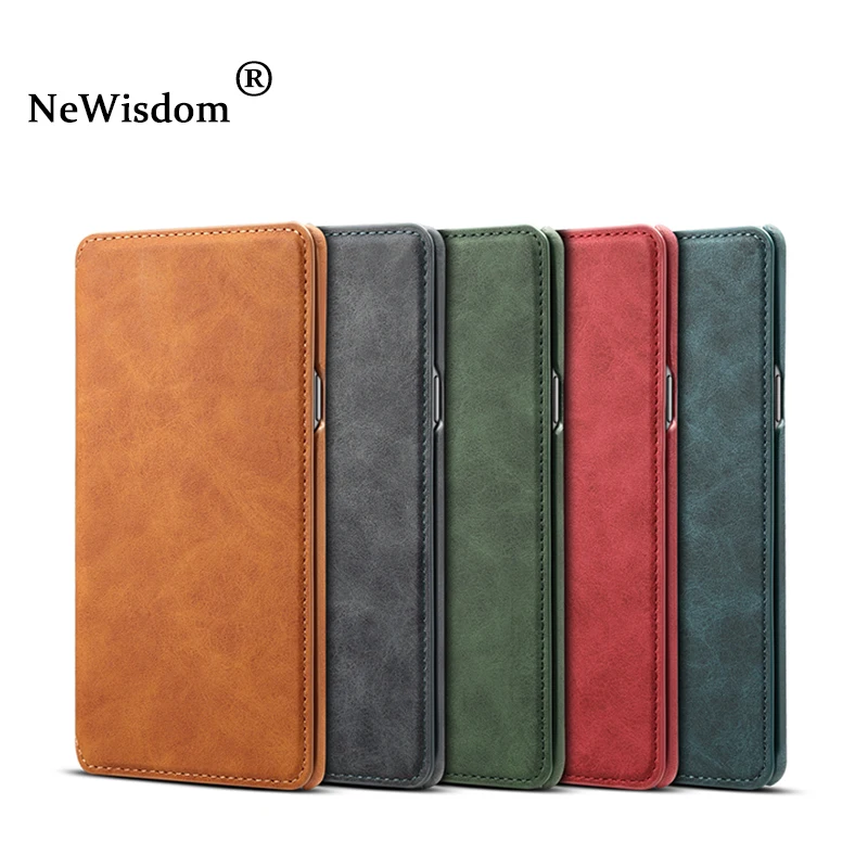 

NeWisdom Official original for samsung note 9 case Leather Folio Wallet Cases s8 Galaxy note 8 Card Slot flip case cover s9