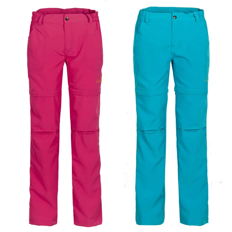 Desmontable de senderismo al aire libre pantalones de secado rápido transpirable Trekking Camping en pantalones Anti-sudor de las mujeres pantalones de senderismo