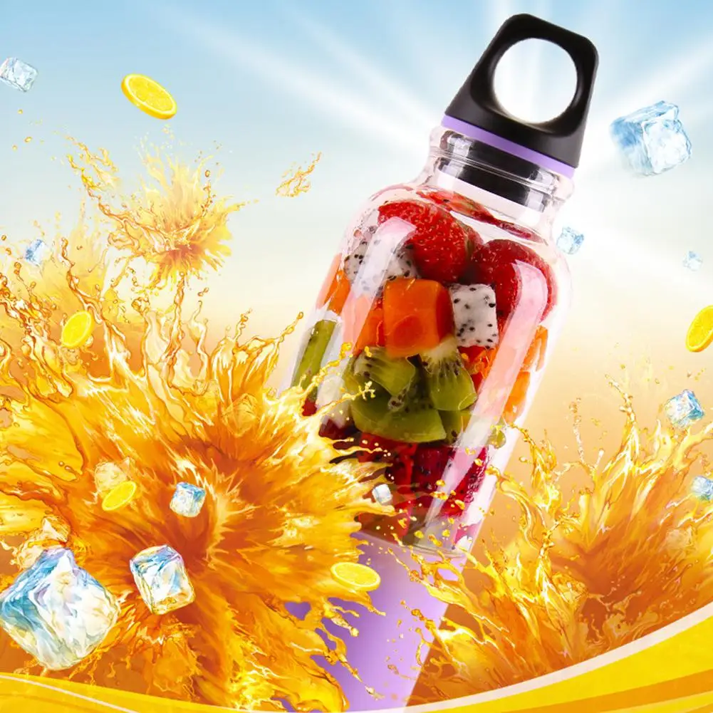 

500ml Electric Juicer Orange Lemon Fruit Squeezer Outdoor USB Juicing Machine Set