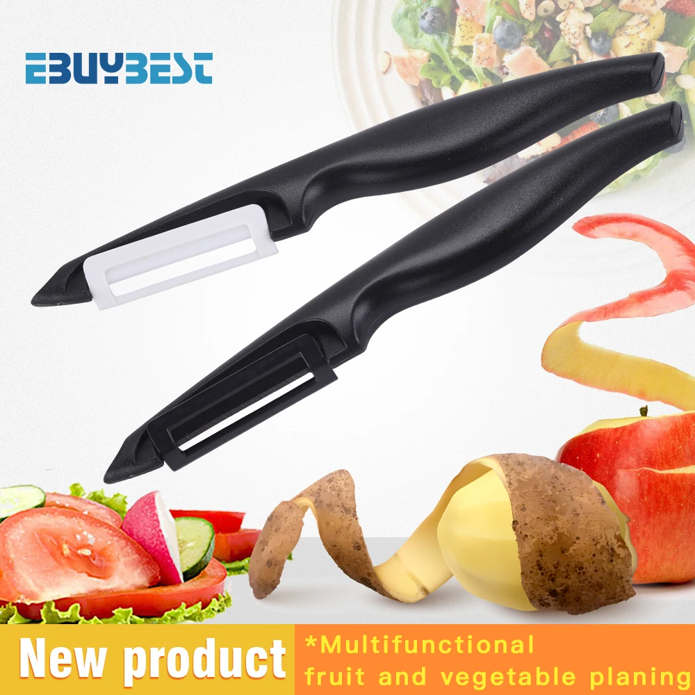

Antioxidant Ceramics Potato Peeler Parer Vegetable Fruit Carrot Peeler Cutter Parer Multi-Color Handle Kitchen Gadgets