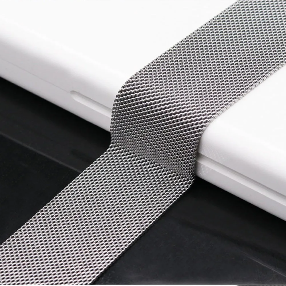 EIMO Space Black Milanese loop for apple watch 4 iwatch band 44mm 40mm Stainless Steel link Bracelet Wrist watchband Accessories