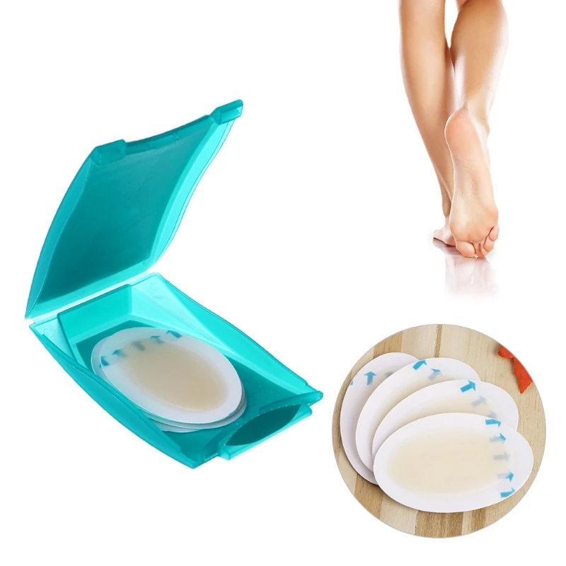 4Pcs Foot Care Skin Hydrocolloid Relief Plaster Blister Patch Heel Protector New